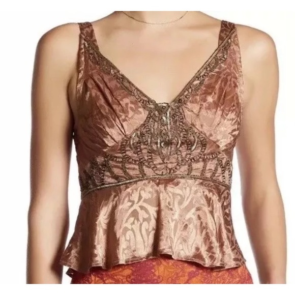 Free People Tops - FREE PEOPLE 2 MIRRORS OF PARADISE SEQUIN BEAD Top
